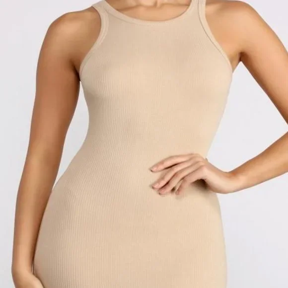Windsor | Dresses | Windsor Beige Sleeveless Knit Ribbed Bodycon Dress Size Medium | Poshmark Windsor | Dresses | Windsor Beige Sleeveless Knit Ribbed Bodycon Dress Size Medium | Poshmark